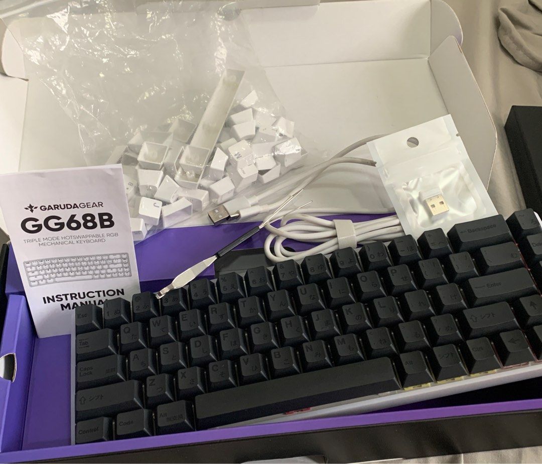 Modded Garuda Gear GG68B Mechanical Keyboard, Computers & Tech, Parts