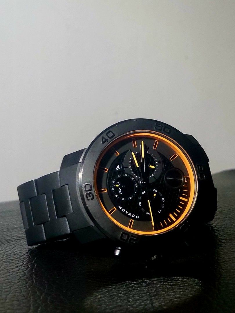 Movado bold clearance black and orange