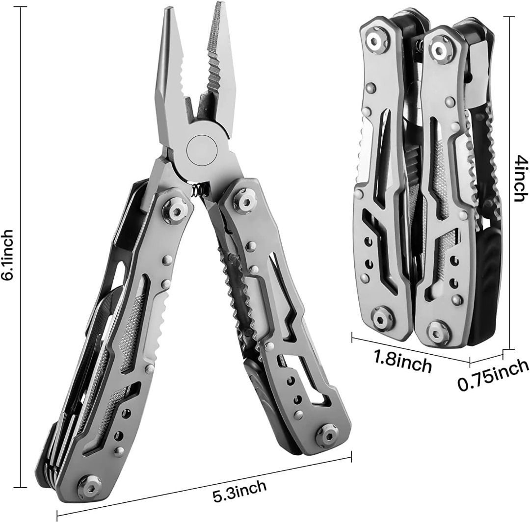 Multitool Plier 14 in 1 with Safety Locking, Stainless Steel