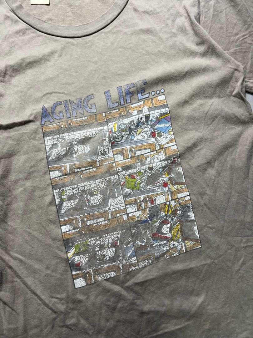 N. Hoolywood - Aging Life Tee (Category: Tshirts & Polo Shirts ) located in Iloilo. Submitted by dailybinz (Listing ID 1282426631, Image 2). Description: Size Measurements (Laid Flat) Length: 28 in Width (Armpit to Armpit): 19 in Sleeve Length: 8 in Shoulder: 17.5 in This item is used, please don't expect to be like brand new. Refer to pictures for details and flaws.