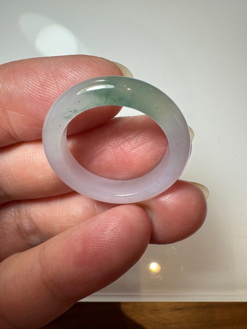 Purple and green store ring