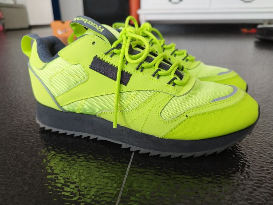 Reebok classic lime best sale green