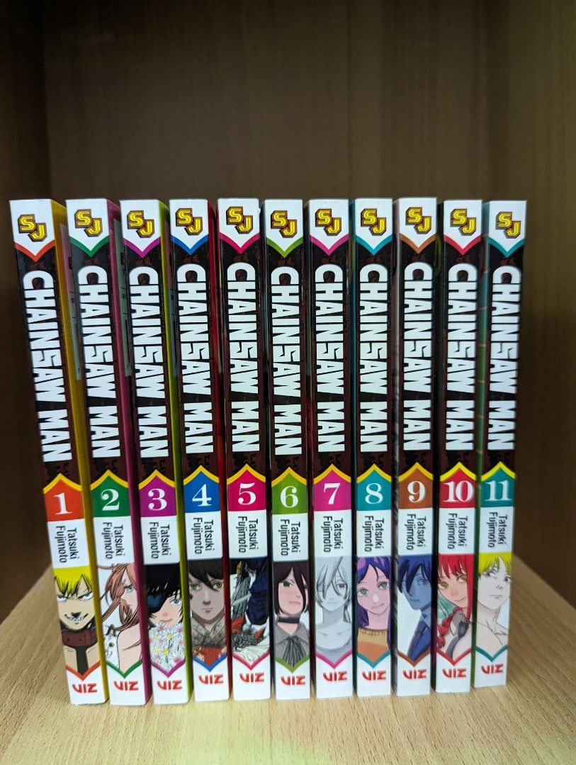 New Chainsaw Man Vol 1-11 Full Set English Manga Viz Shonen Jump, Hobbies &  Toys, Books & Magazines, Comics & Manga on Carousell