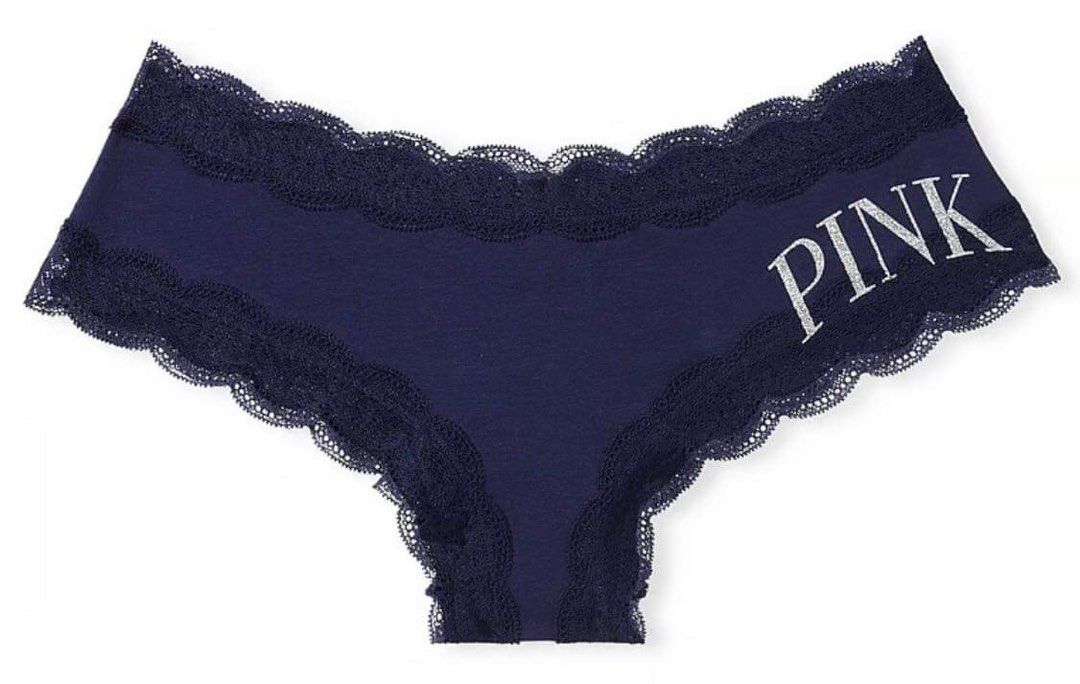 PINK Victoria's Secret, Intimates & Sleepwear, Pink Victorias Secret Lace  Strappy Thong Panty Set Of 3 Size M