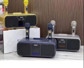 New!!!! SDRD 318 Wireless Bluetooth Dual Microphone Karaoke Portable Stereo Speaker mic.

NOTE: 7 DAYS REQUEST FOR RETURN AND REFUND IF THERE'S A FACTORY DEFFECT PLEASE DON'T OVER CHARGEDModel: SD-318Power output 15W+15WFrequency:100HZ-