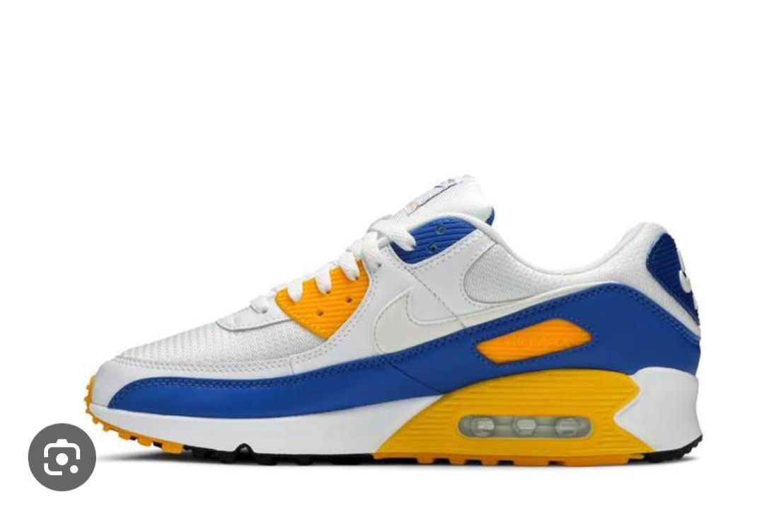 Nike air max 90 essential blue yellow shop