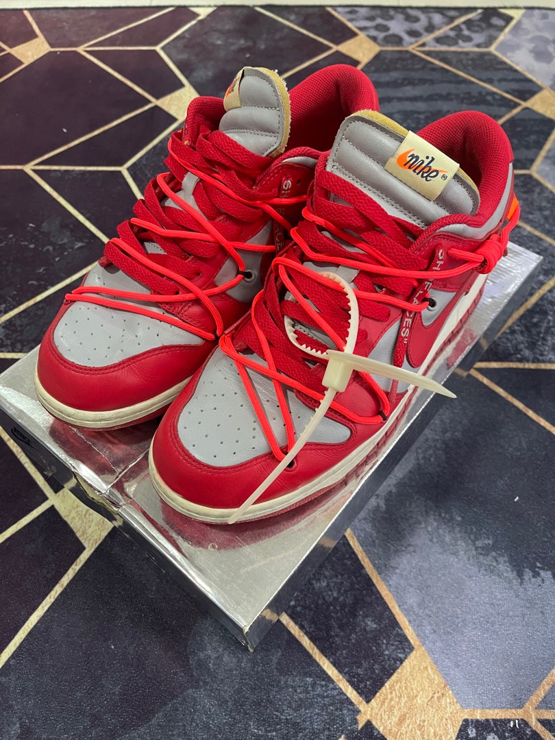 Red nike 2024 off white