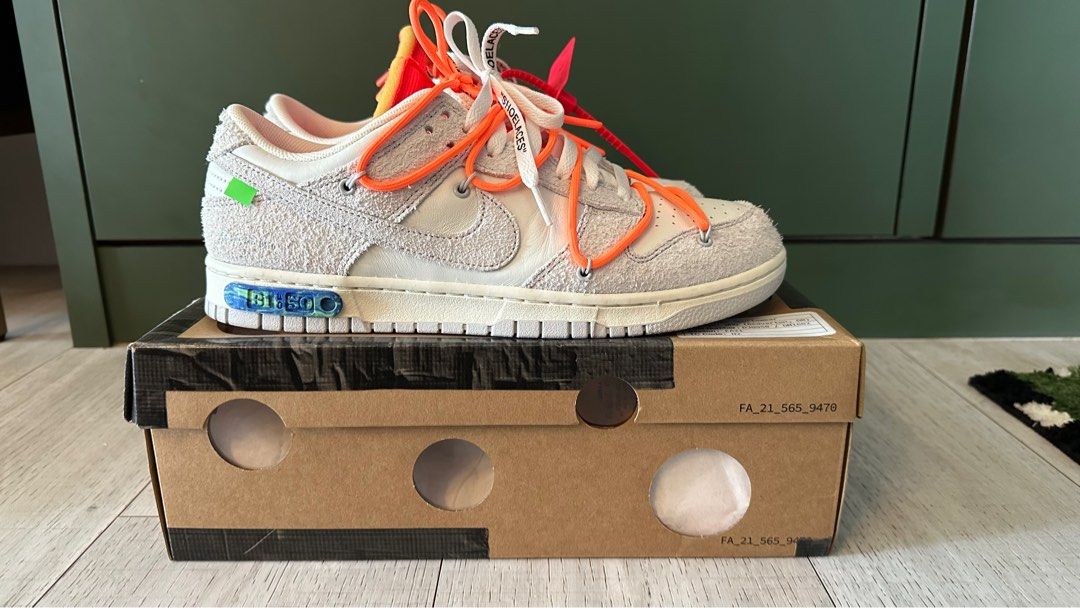 Nike Dunk Low Off White Lot 31 Men s Fashion Footwear Sneakers