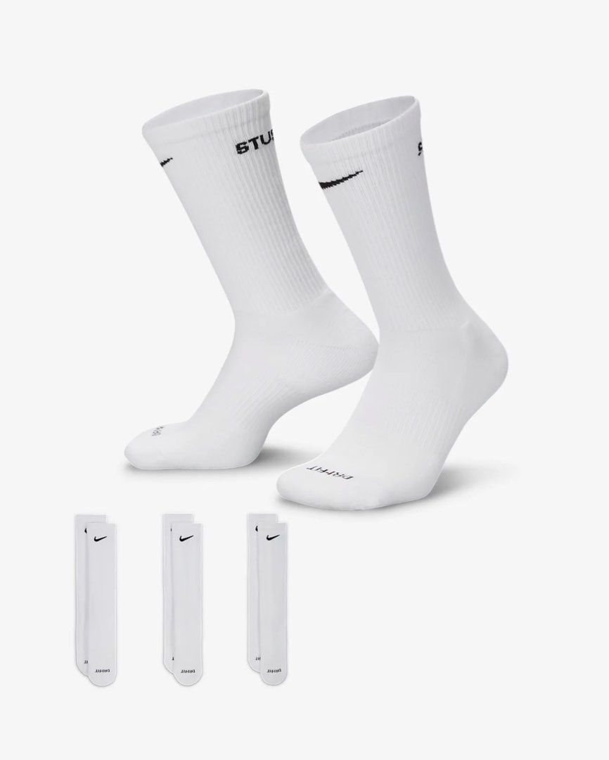 White dri fit socks online