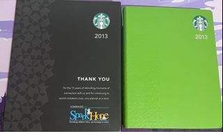 Old Starbucks and Coffeebean Planners