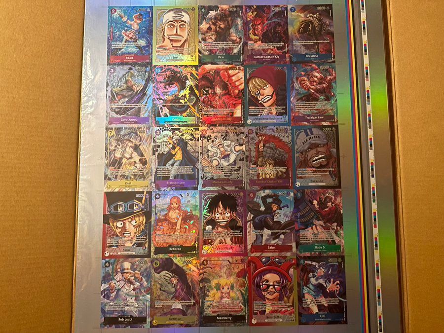 OP05 SEALED English Uncut Sheet (One Piece TCG), Hobbies & Toys, Toys