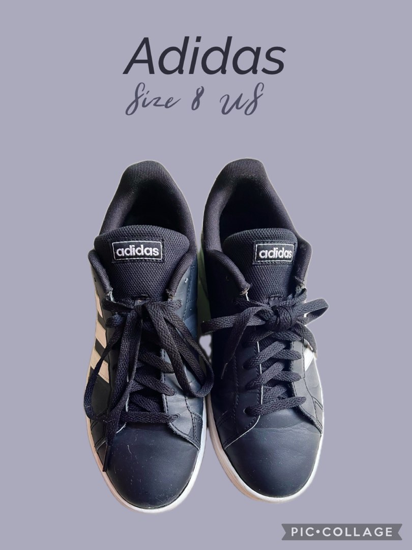 Original Adidas black sneakers size 8 US Women s Fashion Footwear Sneakers on Carousell