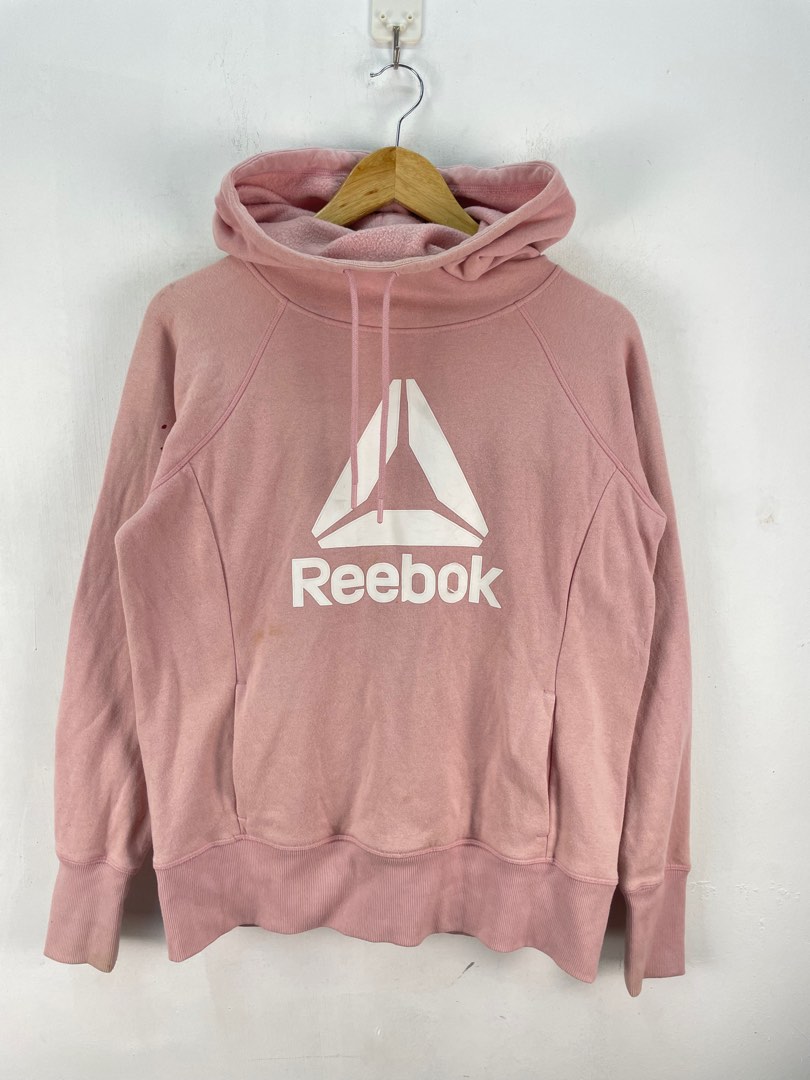 Original Reebok Hoodie Pullover Soft Pink Women s Fashion Coats