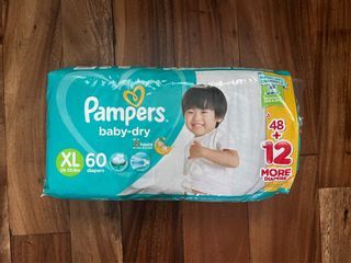 Pampers Baby Dry Taped Diapers XL
