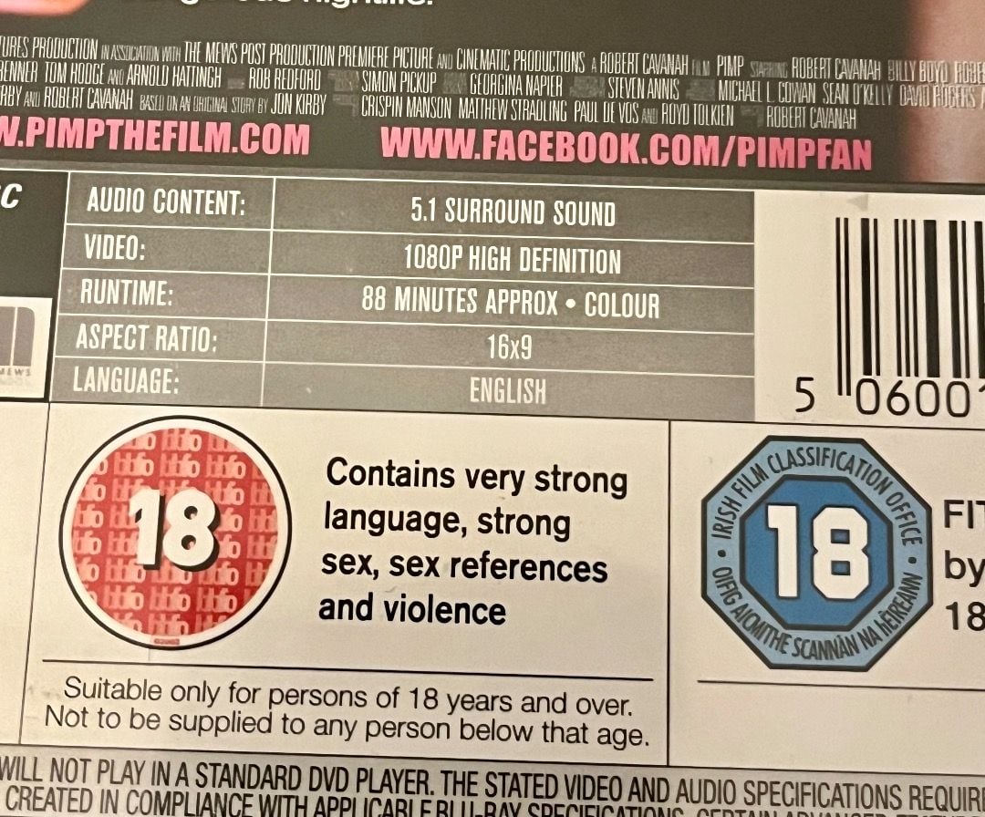 英國電影 PIMP Blu-ray Disc / 藍光碟 無中文字幕 UK正版
