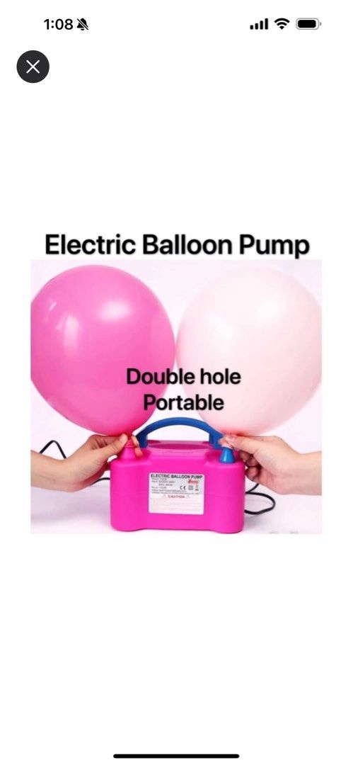 Pink electric pump for balloon Sports Equipment Other Sports