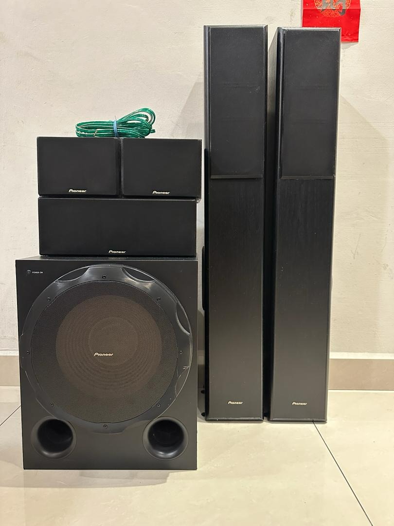 Pioneer Home Theatre Speakers with surround speakers subwoofer