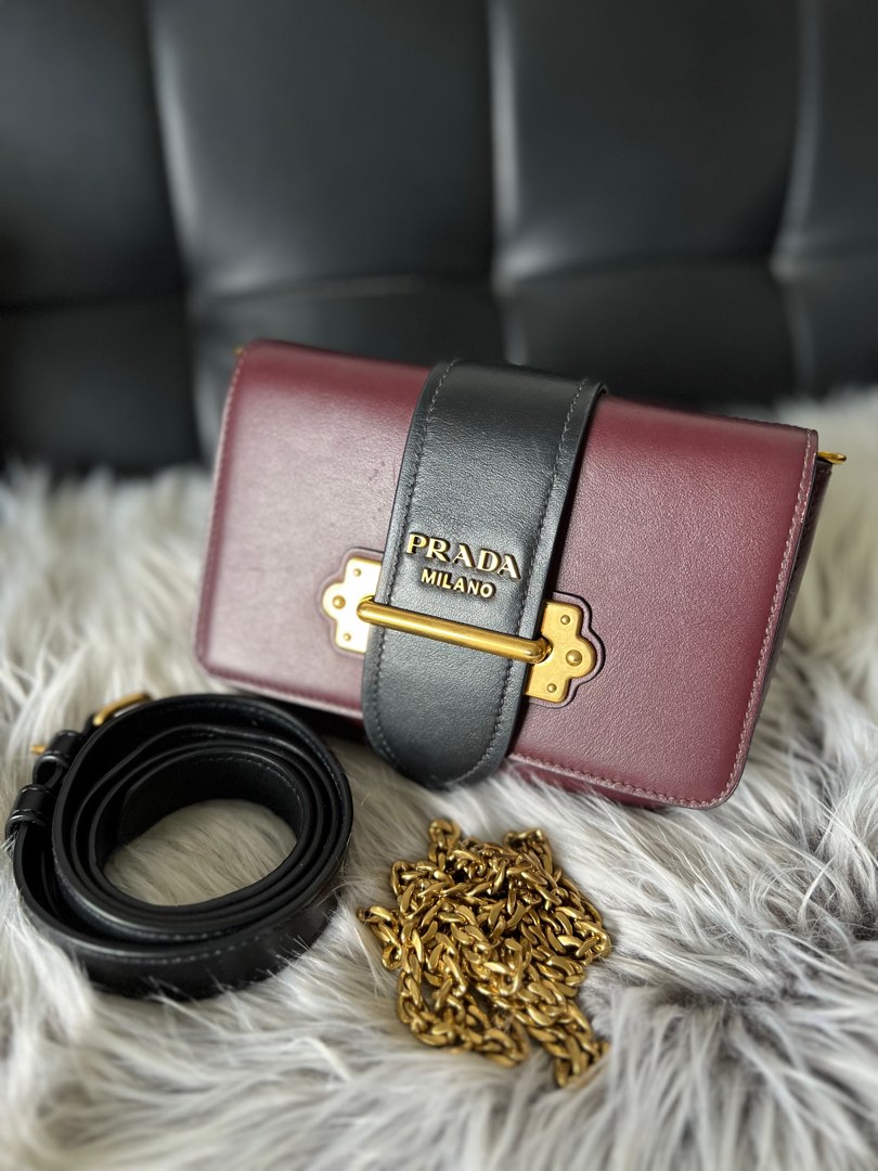 Prada hotsell bag burgundy
