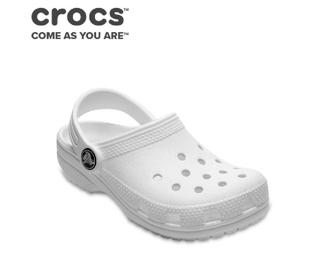 J3 hot sale white crocs