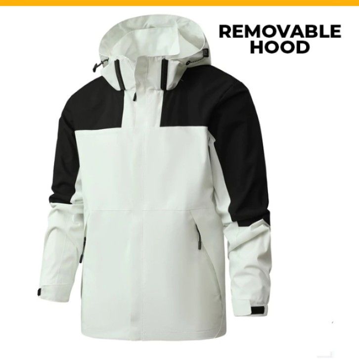 White raincoat new arrivals with hood