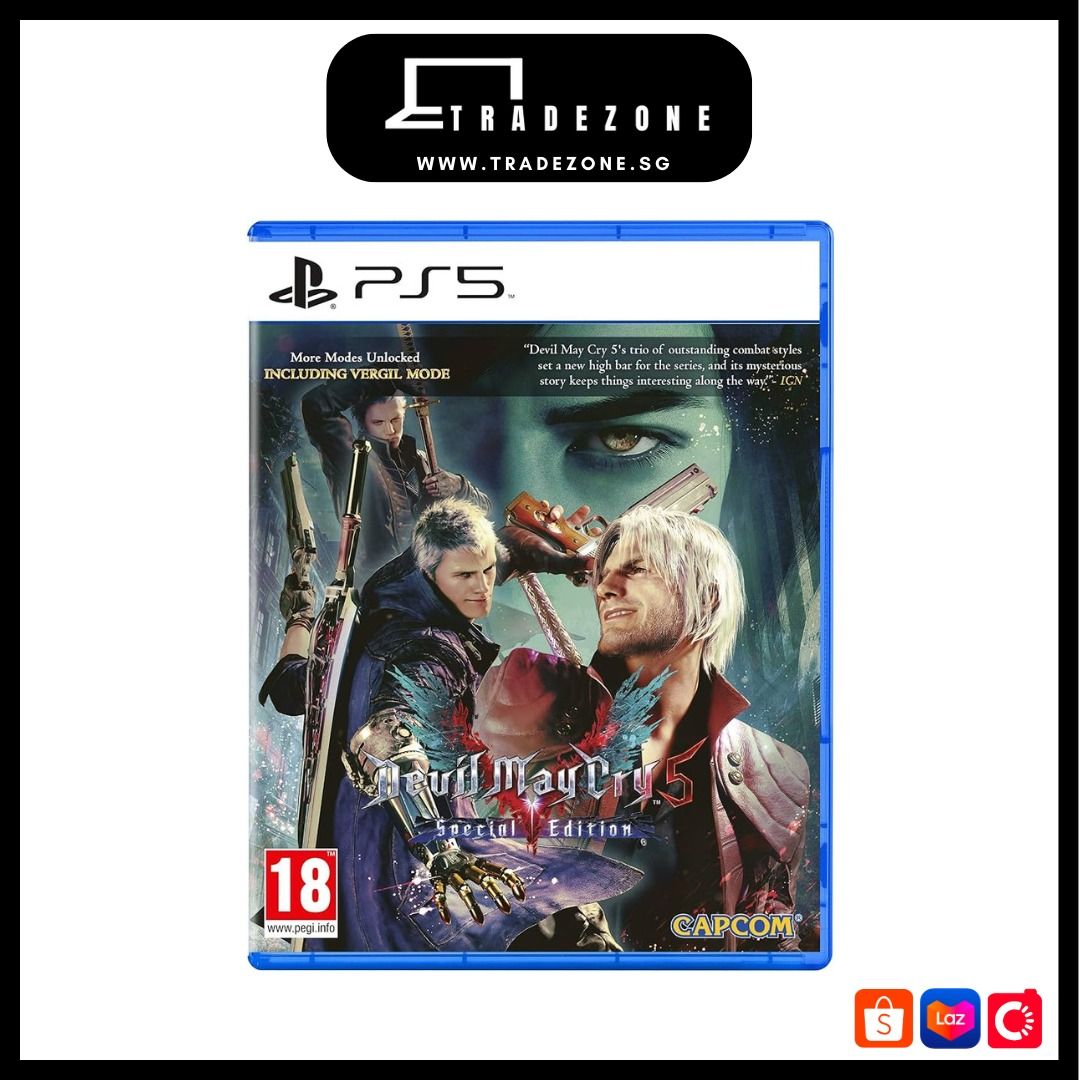 PS5 Devil May Cry 5 Special Edition, Video Gaming, Video Games, PlayStation  on Carousell