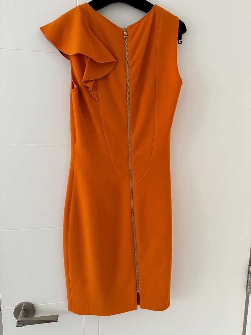 Orange Sheath Dress