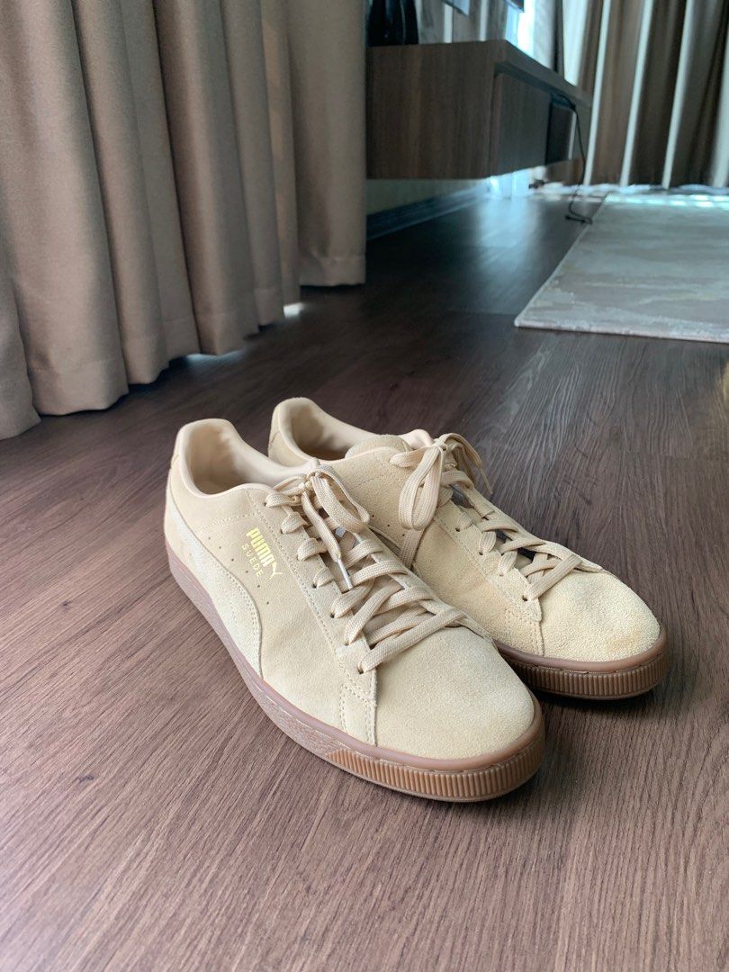 Puma suede classic beige gum clearance