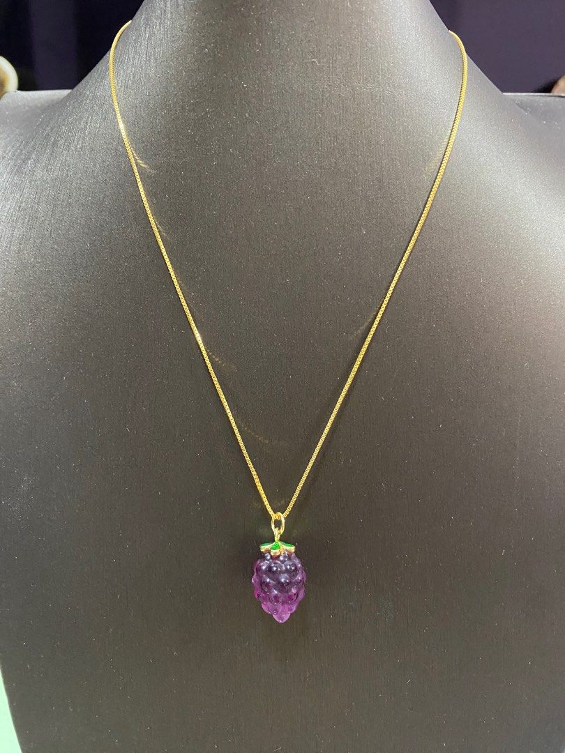 Purple discount fluorite necklace