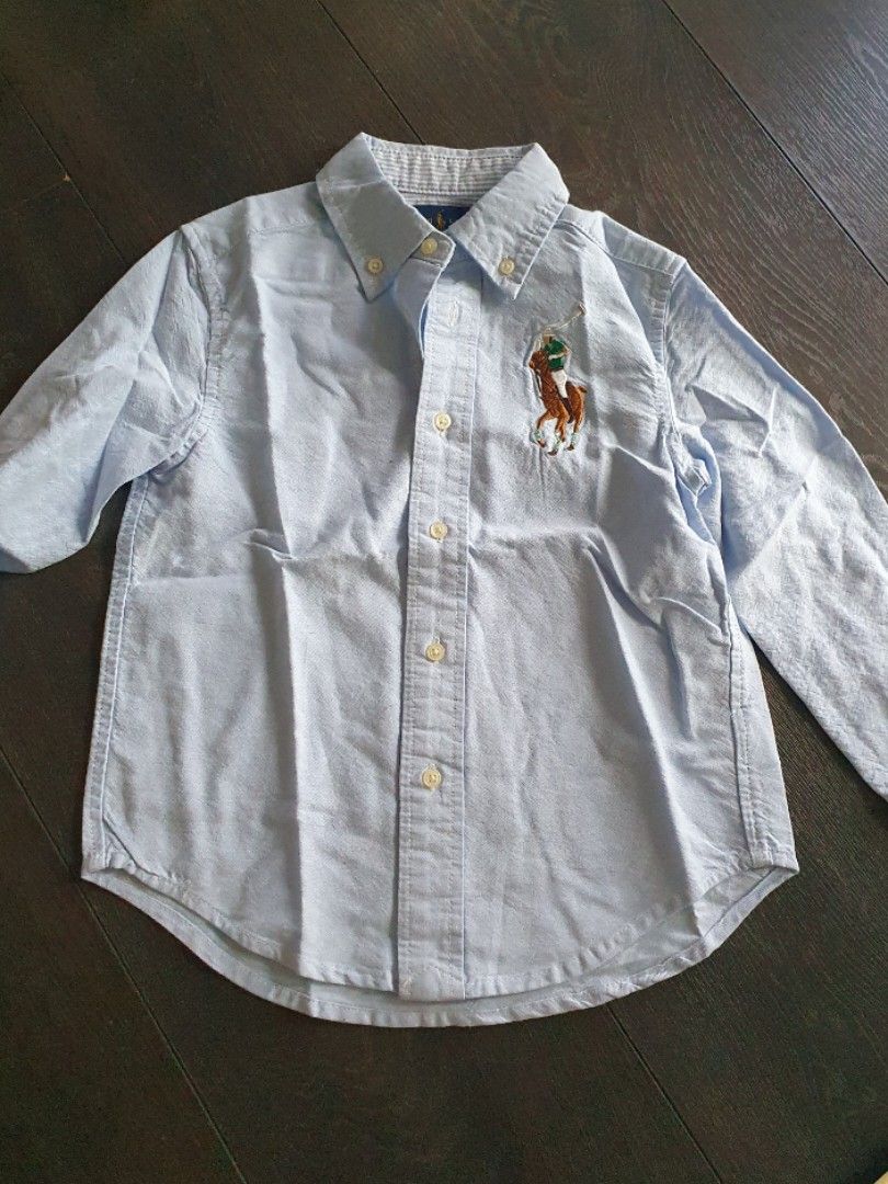 Ralph Lauren oxford cotton long sleeve shirt Babies Kids