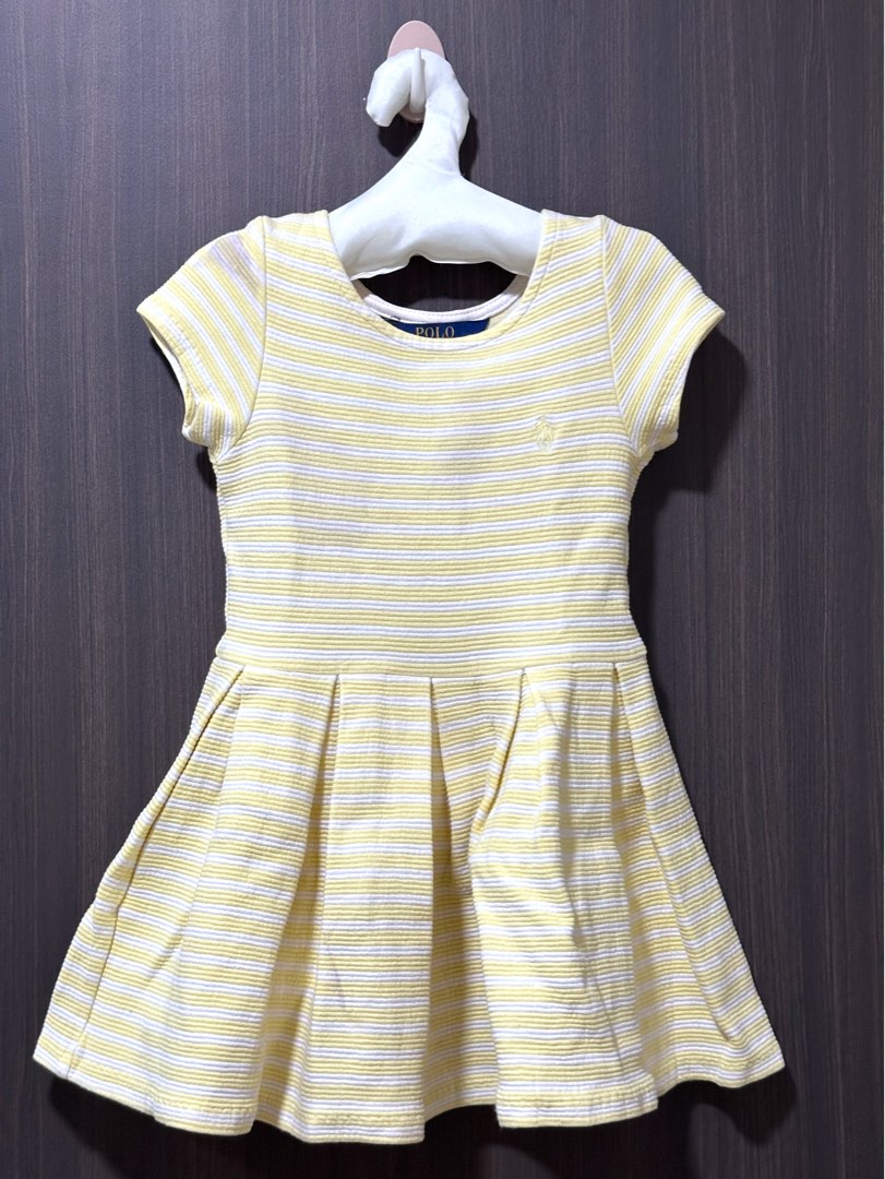 Ralph lauren yellow dress hotsell