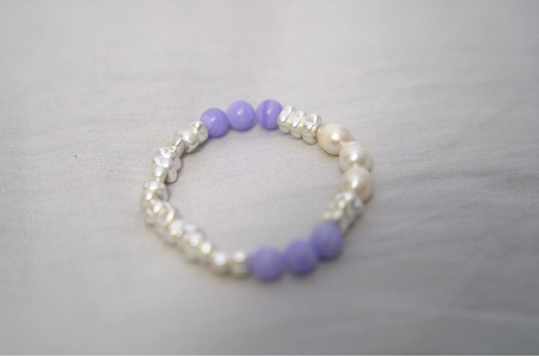 Purple discount pearl bracelet