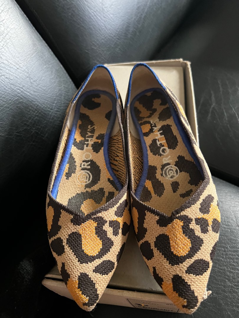 Rothy s deals leopard flats
