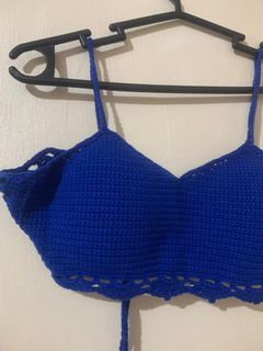 Royal Blue Crochet swimwear bra (top)