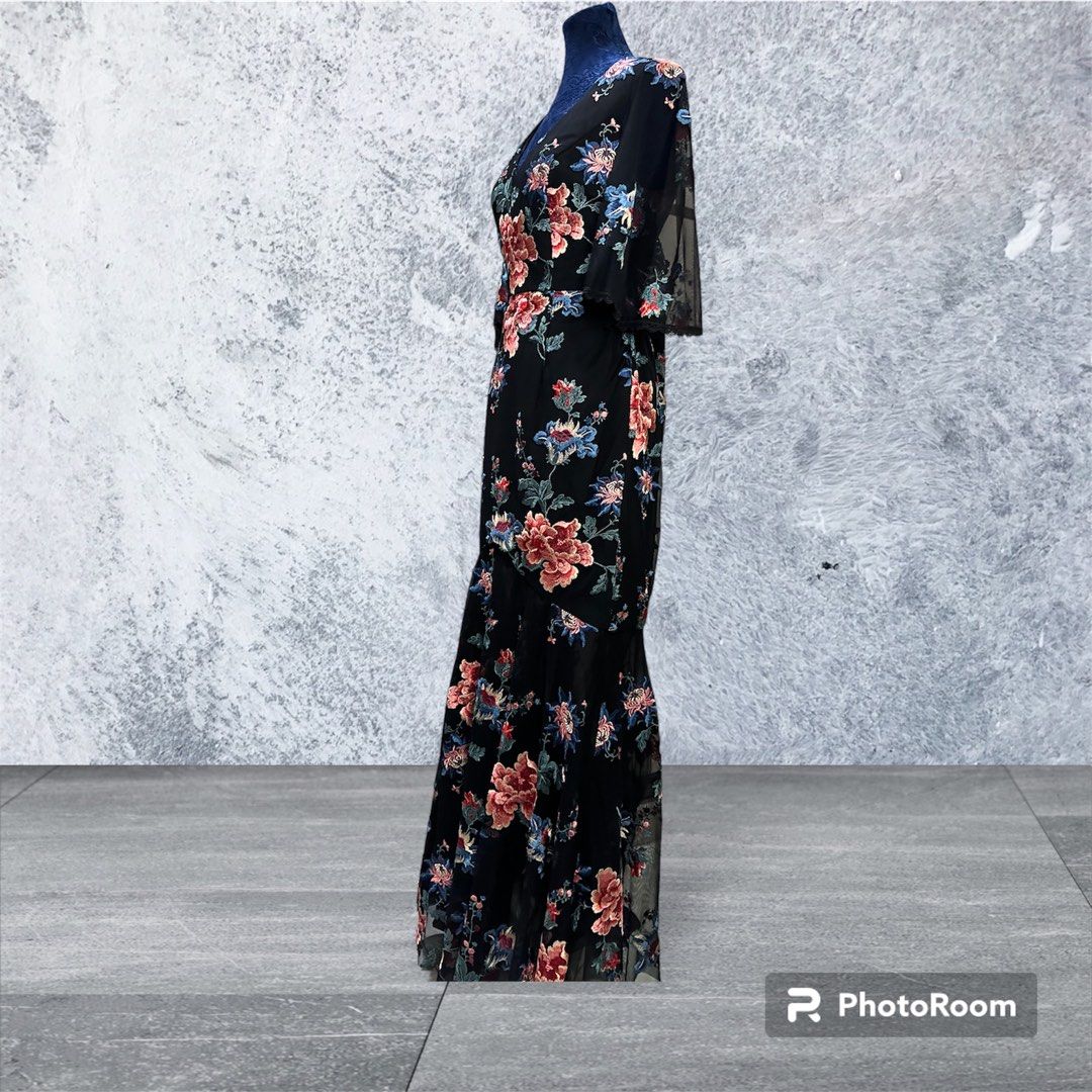 RSVP Evening Dress Embroidered Pencil Cut Women s Fashion