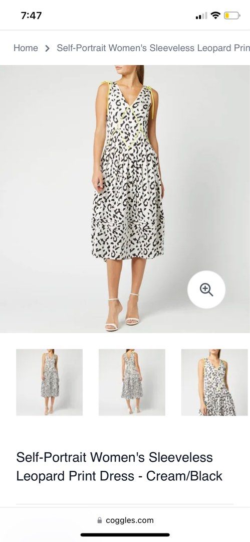 Self portrait leopard print dress top