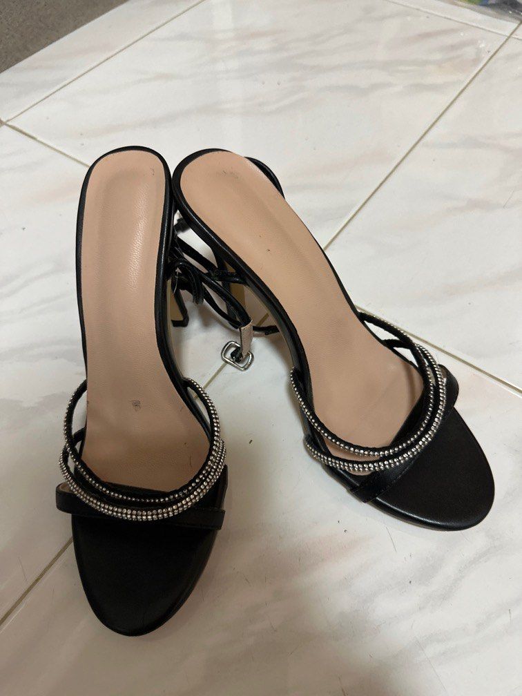 Bling strappy heels hot sale
