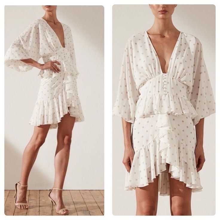 Shona joy white ruffle mini dress Women s Fashion Dresses Sets Dresses on Carousell
