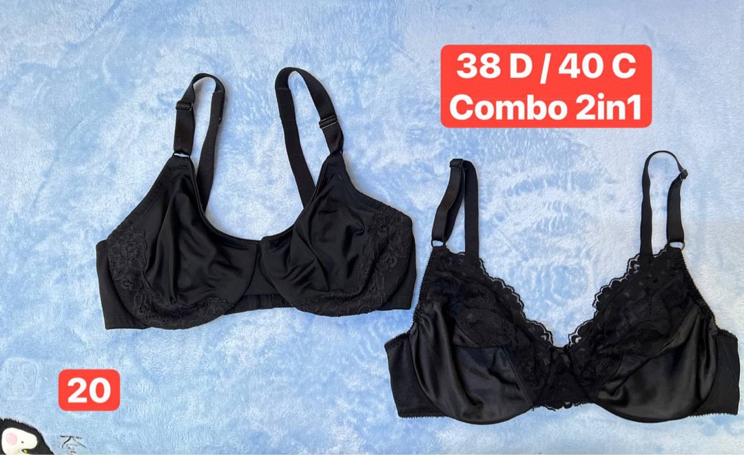 Size 38 D/DD combo/single, Women's Fashion, New Undergarments