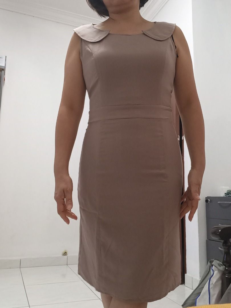 Khaki top coloured dress
