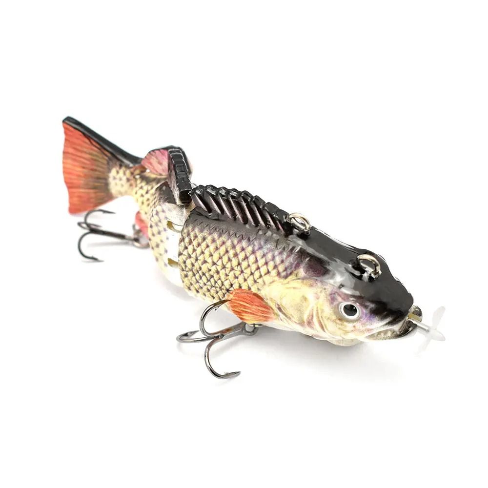 small Robotic Swimming Lures Fishing Auto Electric Lure Bait Wobblers For  Swimbait USB Rechargeable Flashing LED light, 運動產品, 行山及露營- Carousell