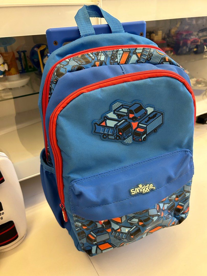 SMIGGLE School backpack with roller used Men s Fashion Bags Backpacks on Carousell