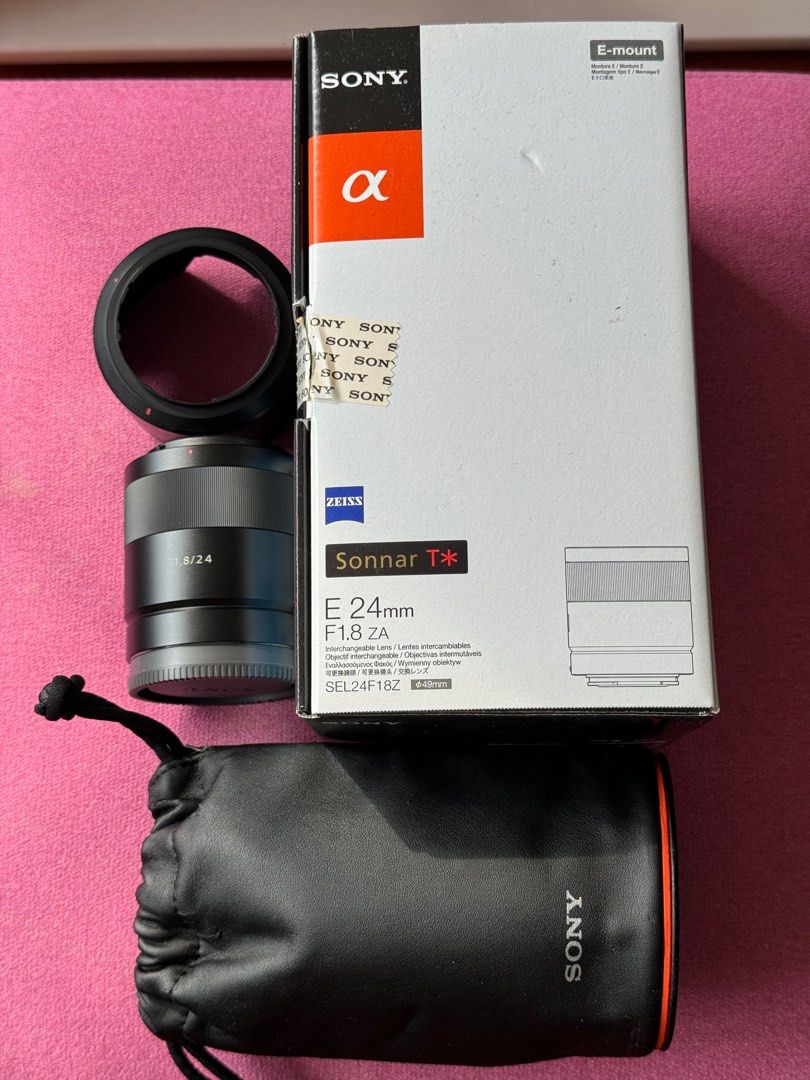 Sony SEL24F18Z E-Mount Sonnar T* E 24mm F1.8 ZA, 攝影器材, 鏡頭及