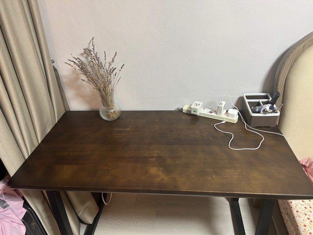 Study Table (Category: Tables & Sets) located in Singapore. Submitted by ajrmsb (Listing ID 1282555091, Image 2). Description: Very good wooden study desk, lightly use good condition .