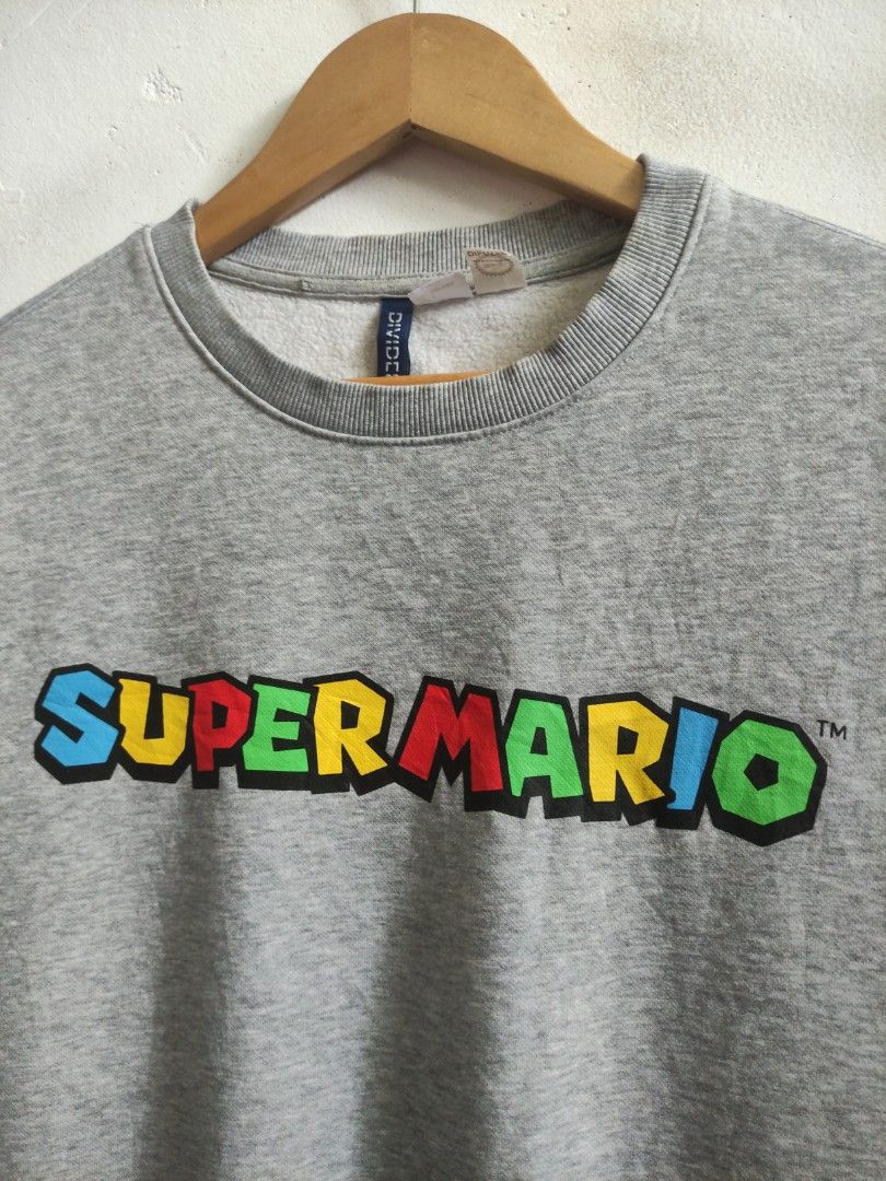 Super Mario Spellout Sweatshirt X H M