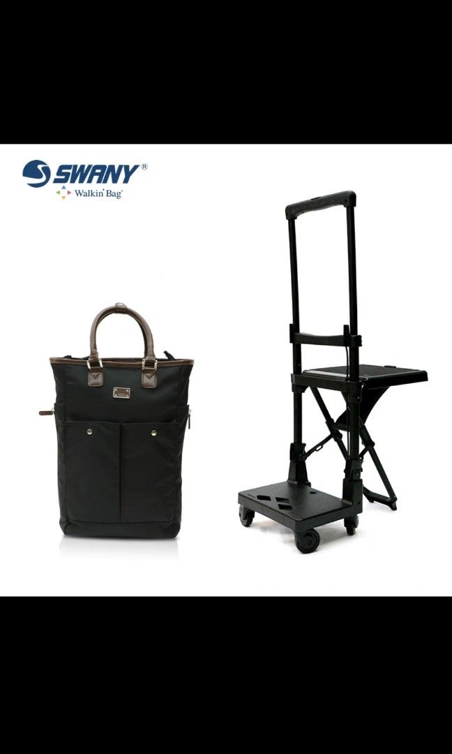 Swany with seat and Trolley Case Luggage Bag