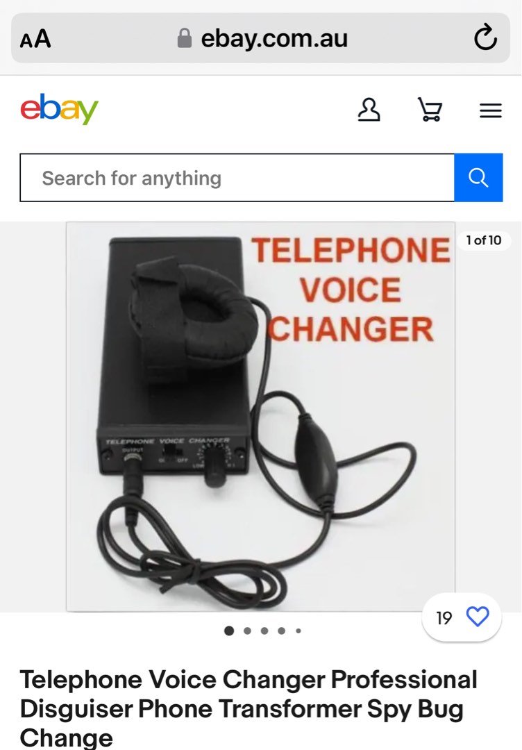 Bug Telephone Voice Changer Professional Disguiser Phone
