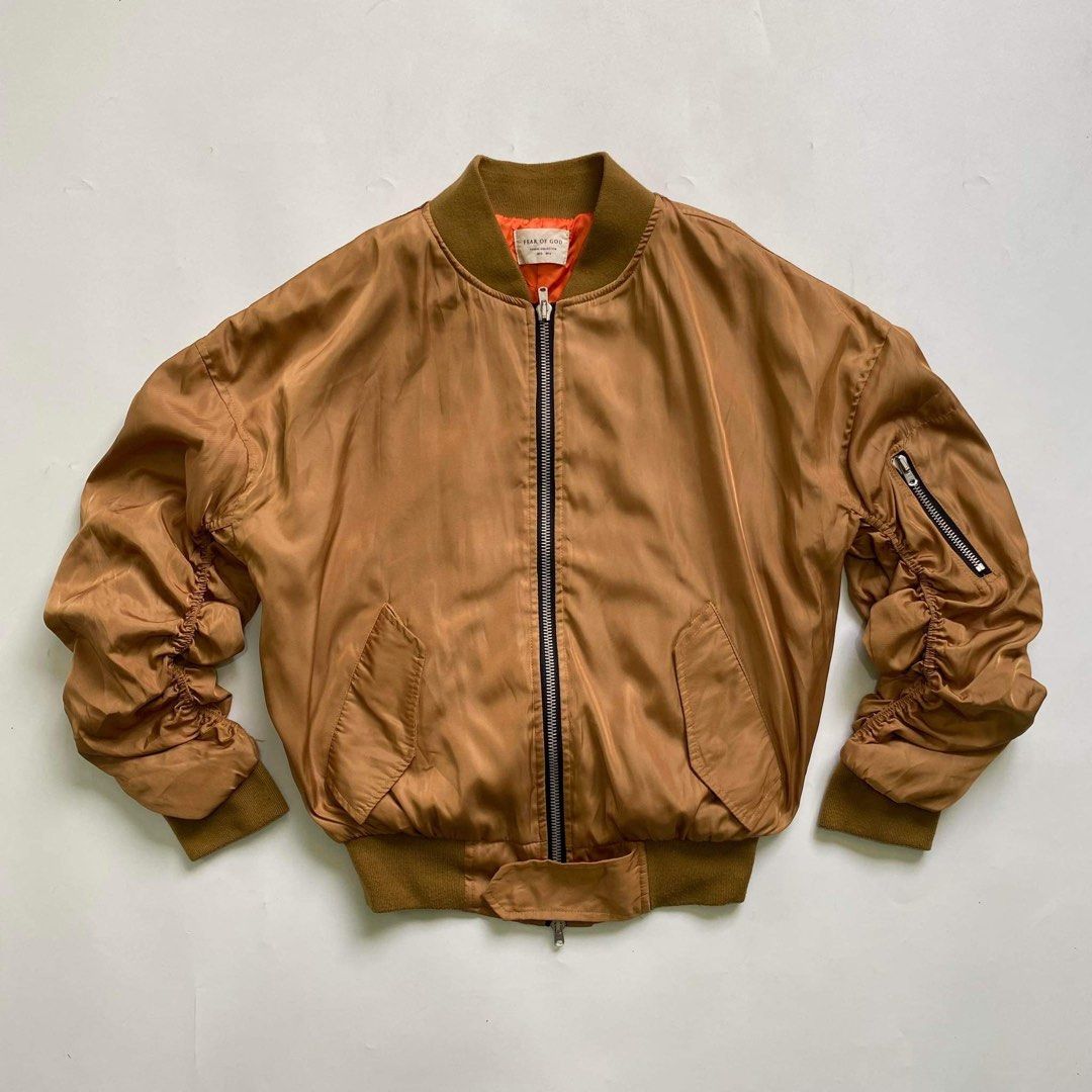 Fear of god gold bomber 2025