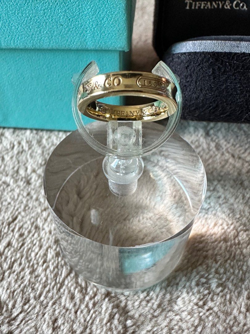 Tiffany Co Tiffany 1837 yellow gold ring