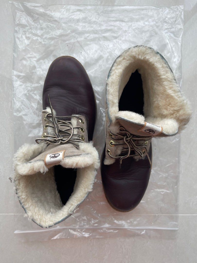 Timberland boots deals with fur trim