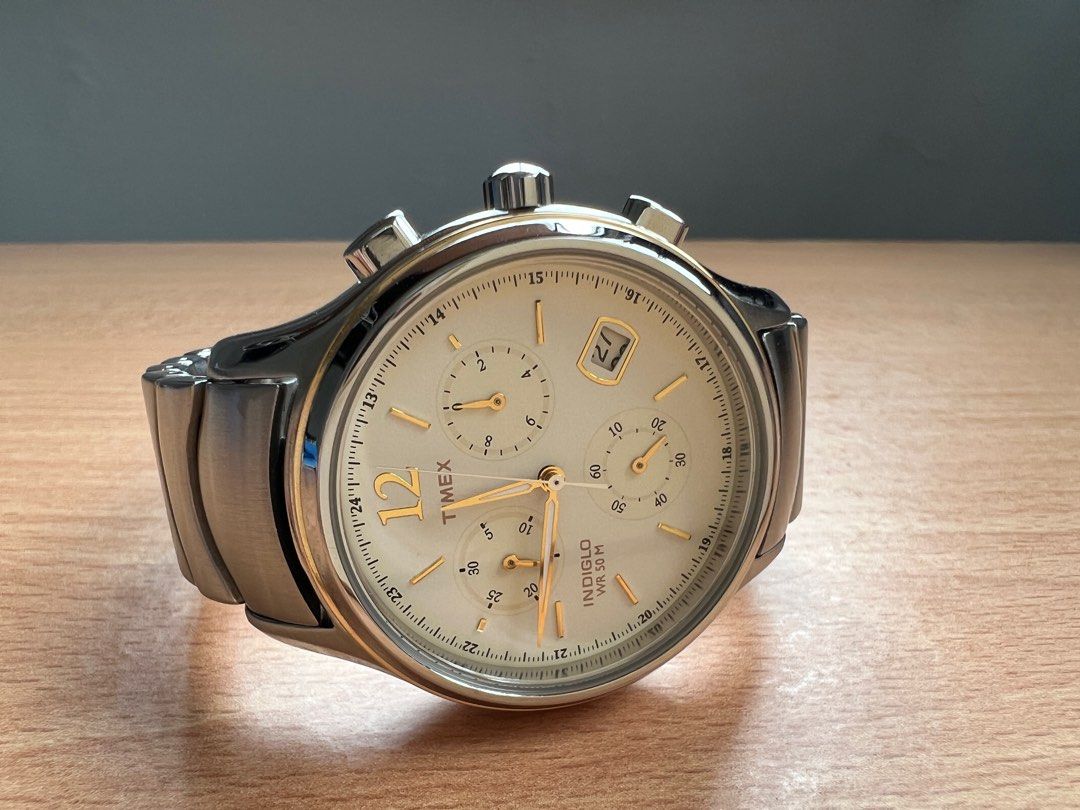 Timex chronograph indiglo cheap